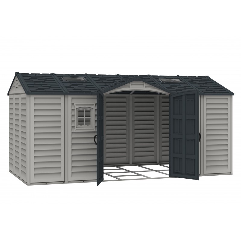 DuraMax 15x8 Apex Pro Storage Shed Kit w/ Double Doors (40216)