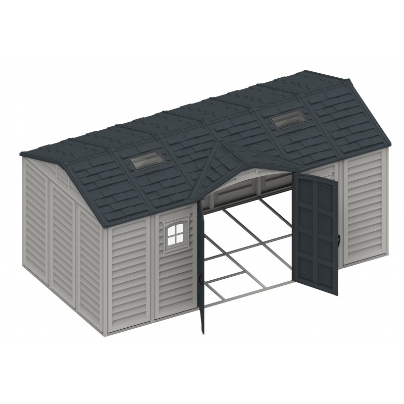 DuraMax 15x8 Apex Pro Storage Shed Kit w/ Double Doors (40216)
