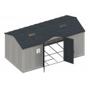 DuraMax 15x8 Apex Pro Storage Shed Kit w/ Double Doors (40216)