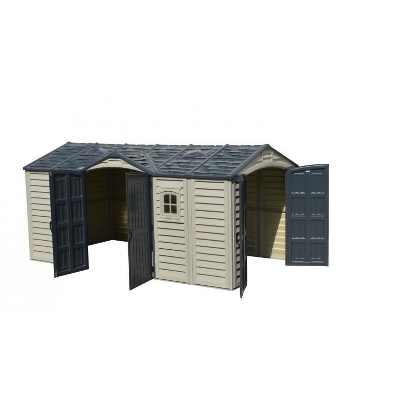 DuraMax 15x8 Apex Pro Storage Shed Kit w/ Double Doors (40216)