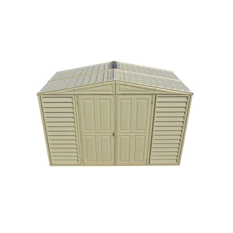 DuraMax 10.5'x5' Woodbridge Vinyl Shed w/ Foundation (00283)