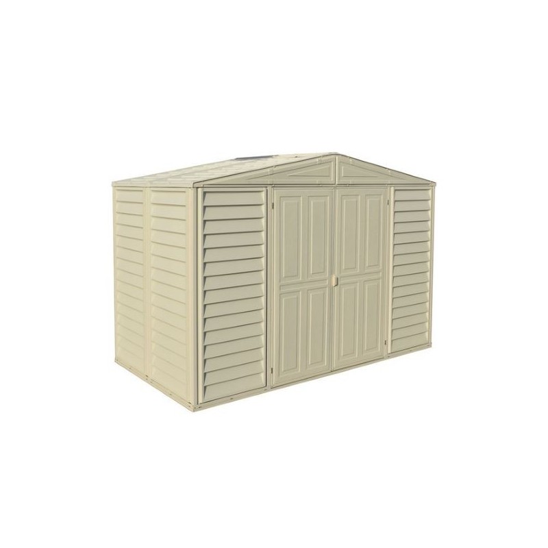 DuraMax 10.5'x5' Woodbridge Vinyl Shed w/ Foundation (00283)