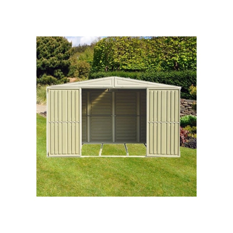 DuraMax 10.5'x5' Woodbridge Vinyl Shed w/ Foundation (00283)