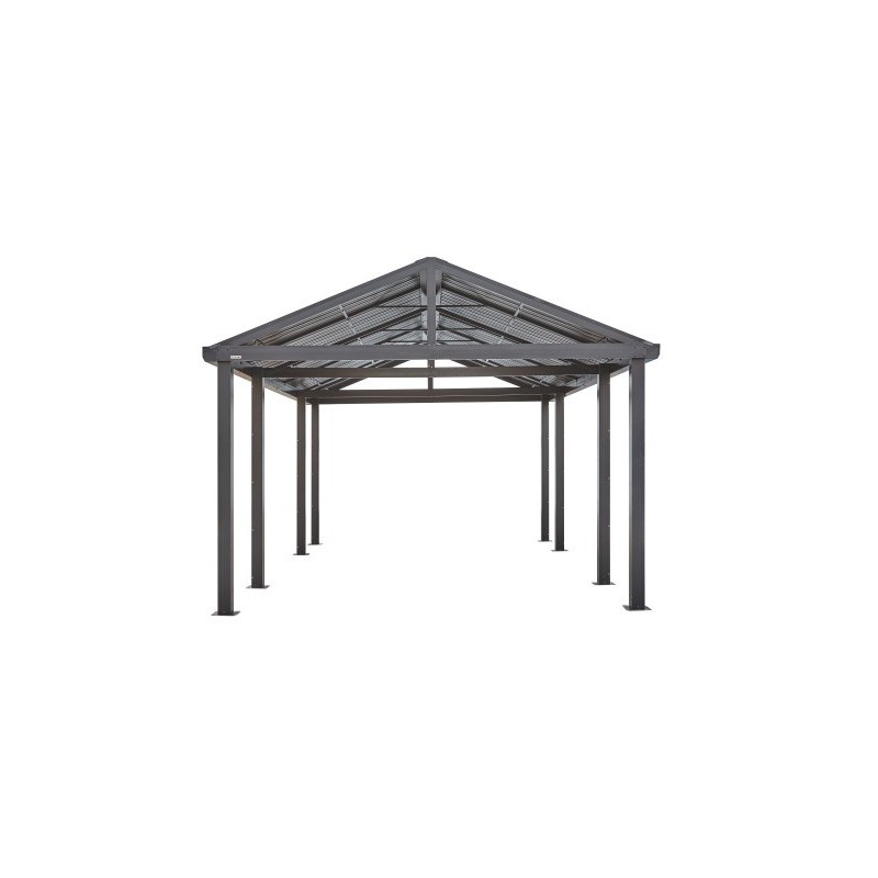 Sojag 12x20 Samara Steel Carport Kit - Dark Gray (500-9165838)