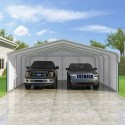 VersaTube 3-Sided 20x20x7 Classic Steel Carport Kit (C3E020200070)