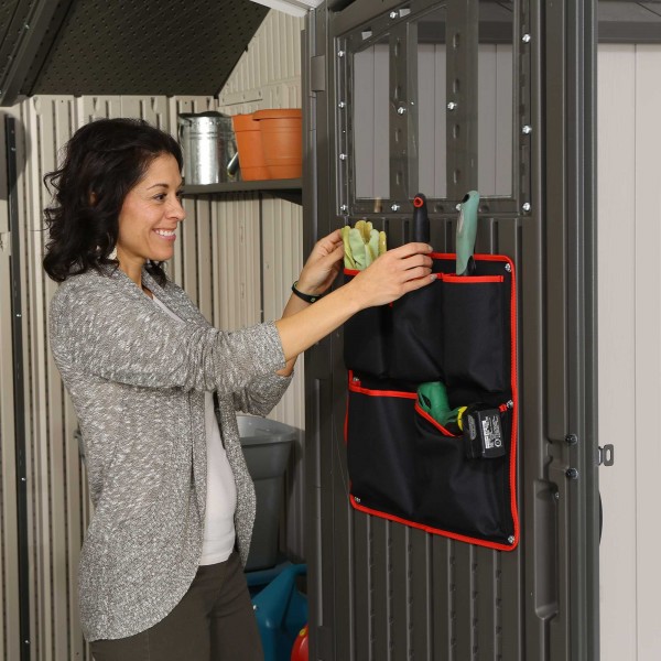 lifetime 17.5x8 plastic shed kit w/ floor & windows 60214
