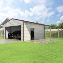 Versatube 20x20x10 Frontier Steel Garage Lean-To Kit (FBM2202010516-LT12)