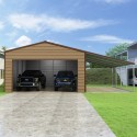 Versatube 20x20x10 Frontier Steel Garage Lean-To Kit (FBM2202010516-LT12)