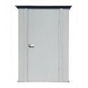 Spacemaker Patio Steel Storage Shed, 4x3, Flute Grey and Anthracite (PS43)
