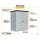 Arrow 5x3 Spacemaker Patio Steel Storage Shed (PS53)