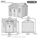 Lifetime 10x8 Plastic Outdoor Storage Shed (60333)