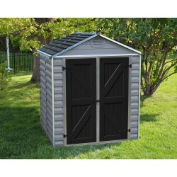 Palram 6x5 Skylight Storage Shed Kit - Gray (HG9605GY)