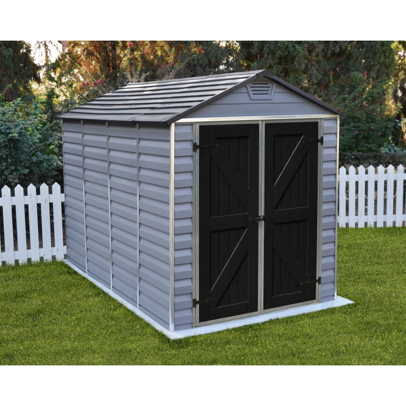 Palram 6x10 Skylight Storage Shed Kit - Gray (HG9610GY)