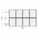 Palram 6x10 Skylight Storage Shed Kit - Gray (HG9610GY)