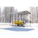 Arrow 14x20x14 Steel DIY Carport Kit - Eggshell (CPH142014)