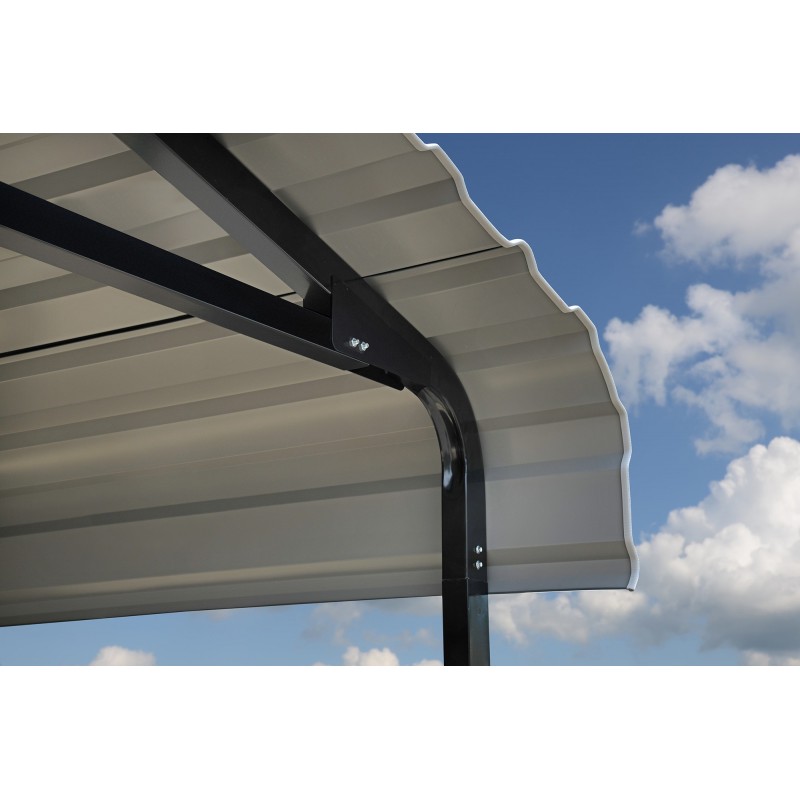 Arrow 14x20x14 Steel DIY Carport Kit - Eggshell (CPH142014)