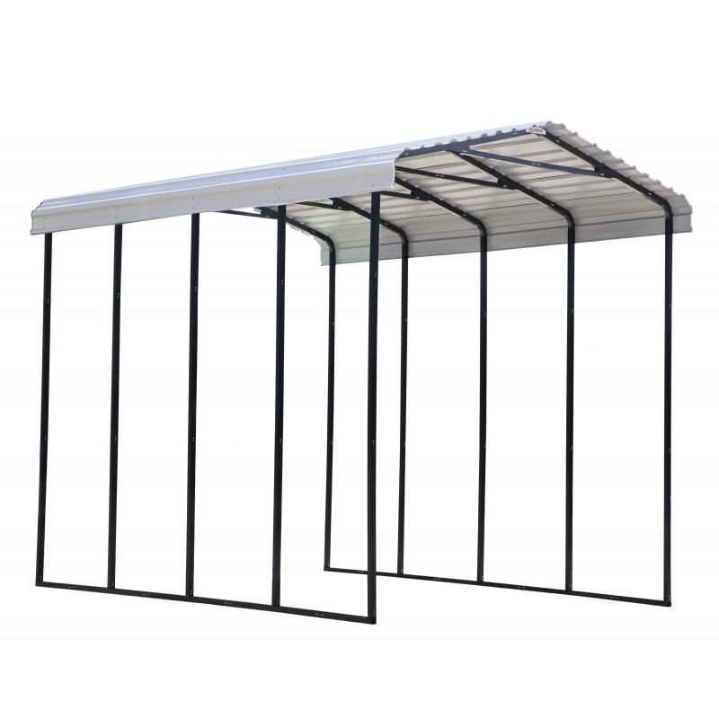 Arrow 14x20x14 Steel DIY Carport Kit - Eggshell (CPH142014)