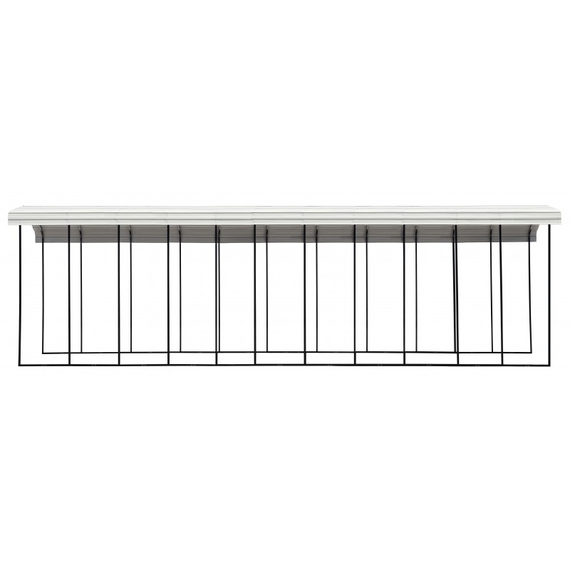 Arrow 14x42x14 DIY RV Carport Kit - Eggshell (CPH144214)