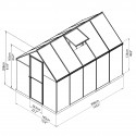 Palram Mythos 6x10 Greenhouse - Green  (HG5010G)