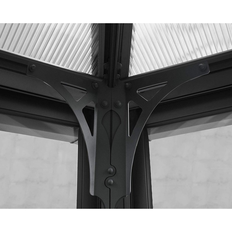 Palram Ledro 12x12 Enclosed Gazebo - Structure