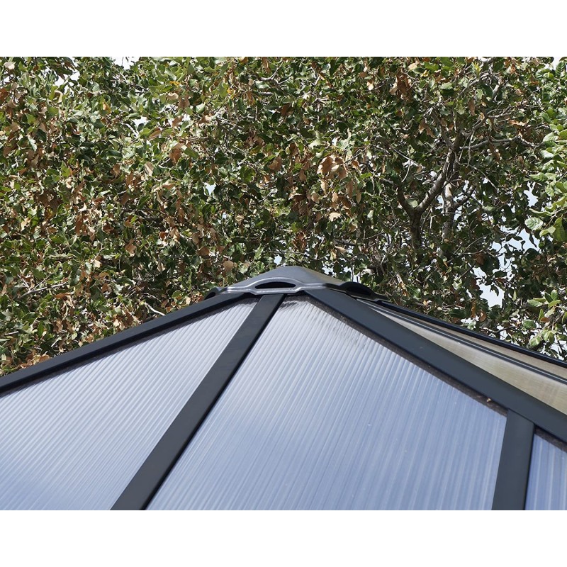 Palram Ledro 12x12 Enclosed Gazebo - Roof