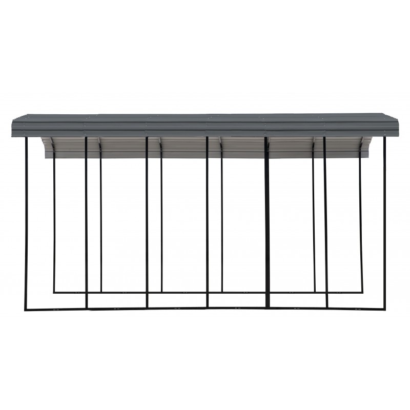 Arrow 14x29x14 DIY RV Carport Kit - Charcoal (CPHC142914)