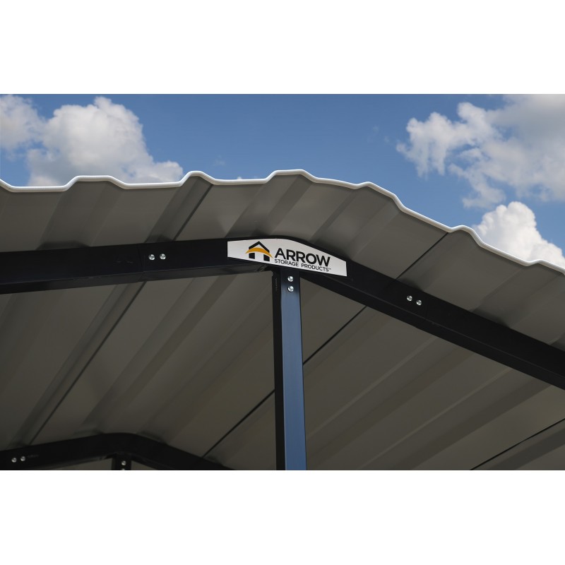 Arrow 14x33x14 DIY RV Carport Kit - Charcoal (CPHC143314)