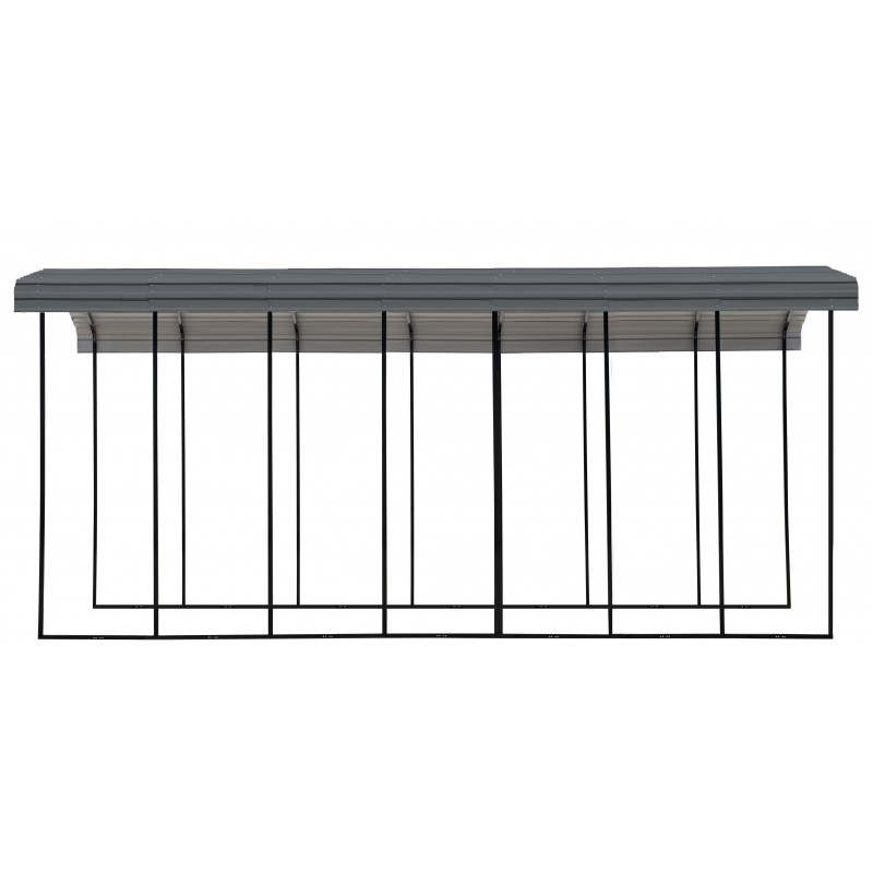 Arrow 14x33x14 DIY RV Carport Kit - Charcoal (CPHC143314)