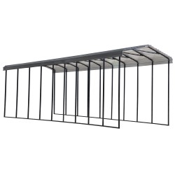 Arrow 14x42x14 DIY RV Carport Kit - Charcoal (CPHC144214)