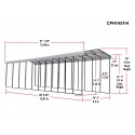 Arrow 14x42x14 DIY RV Carport Kit - Charcoal (CPHC144214)