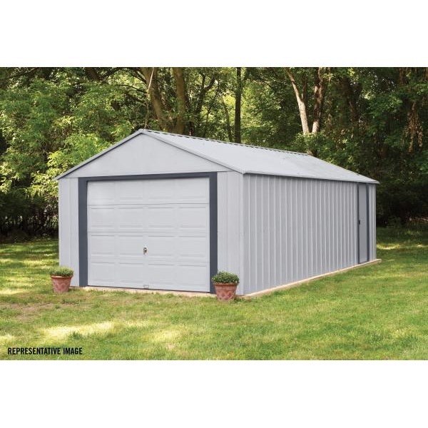 Arrow Vinyl Murryhill 14x21 Steel Prefab Storage Shed Kit 