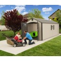 Lifetime Sheds 8x20 Plastic Storage Shed w/ 2 Windows (60120)