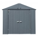 Arrow 8x6 Elite Steel Storage Shed Kit - Anthracite (EG86AN)