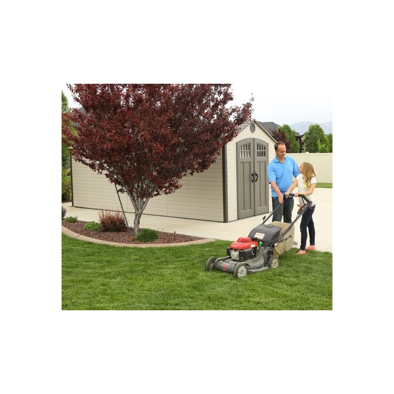 Lifetime Sheds 8x20 Plastic Storage Shed w/ 2 Windows (60120)