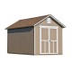 Handy Home Meridian 8x10 Wood Storage Shed Kit w/Floor - Contemporary Style (19348-4)