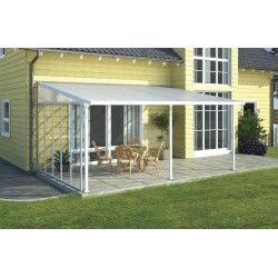 Palram 13' Feria Patio Cover Sidewall Kit Addition - White (HG9205)
