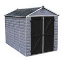 Palram 6x10 Skylight Storage Shed Kit - Gray (HG9610GY)