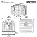 Lifetime 8x10 Outdoor Storage Shed w/ Horizontal Siding (60332)