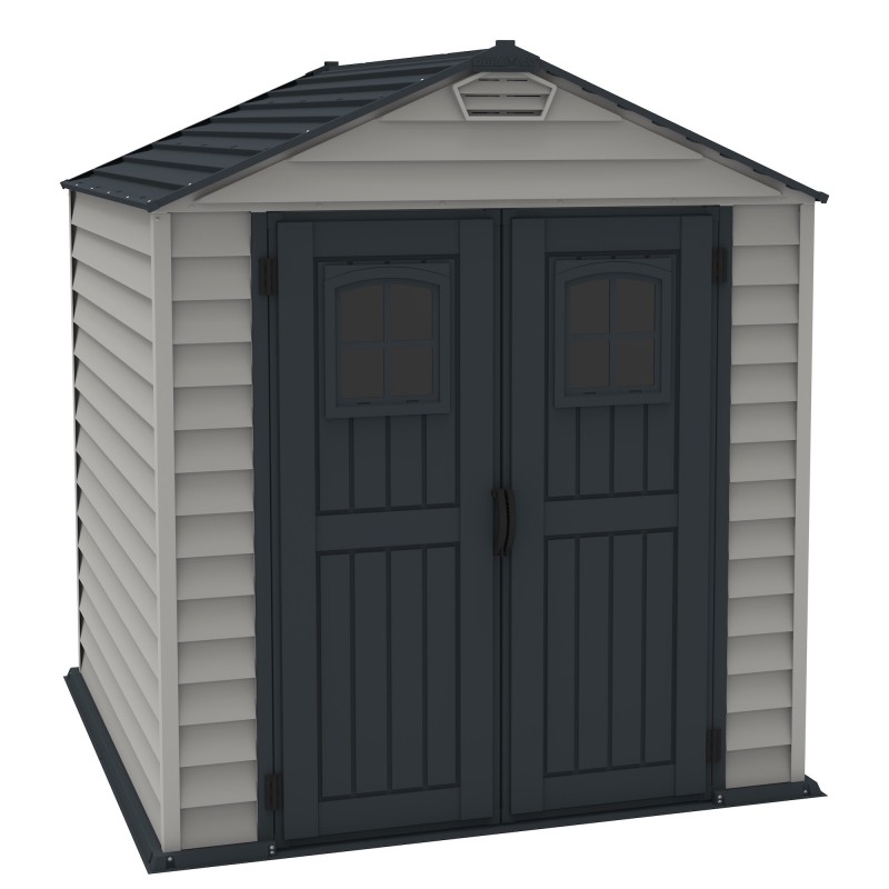 DuraMax 7x7 StoreMax Plus Vinyl Storage Shed Kit w/ Molded Floor (30325)