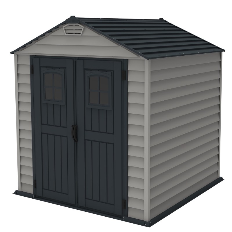 DuraMax 7x7 StoreMax Plus Vinyl Storage Shed Kit w/ Molded Floor (30325)
