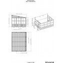 Sojag 10x13 Charleston Solarium Wall Unit Kit - Dark Gray (440-9163025)