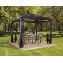 Sojag 10x10 Verona Aluminum Gazebo Kit - Dark Gray (310-9160727)