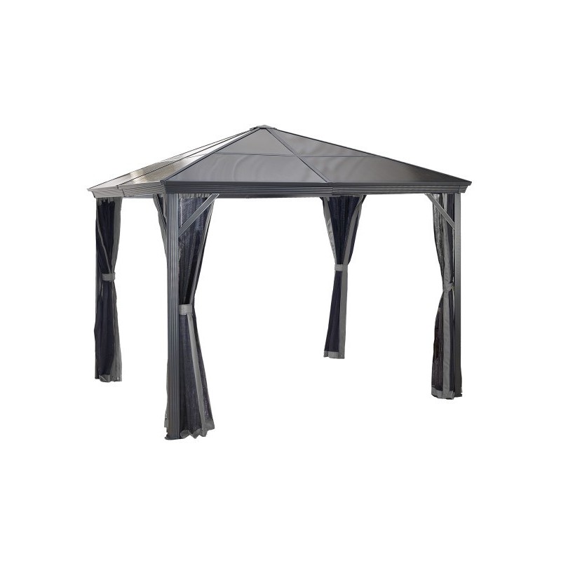 Sojag 10x12 Verona Aluminum Gazebo Kit - Dark Gray (312-9162868)