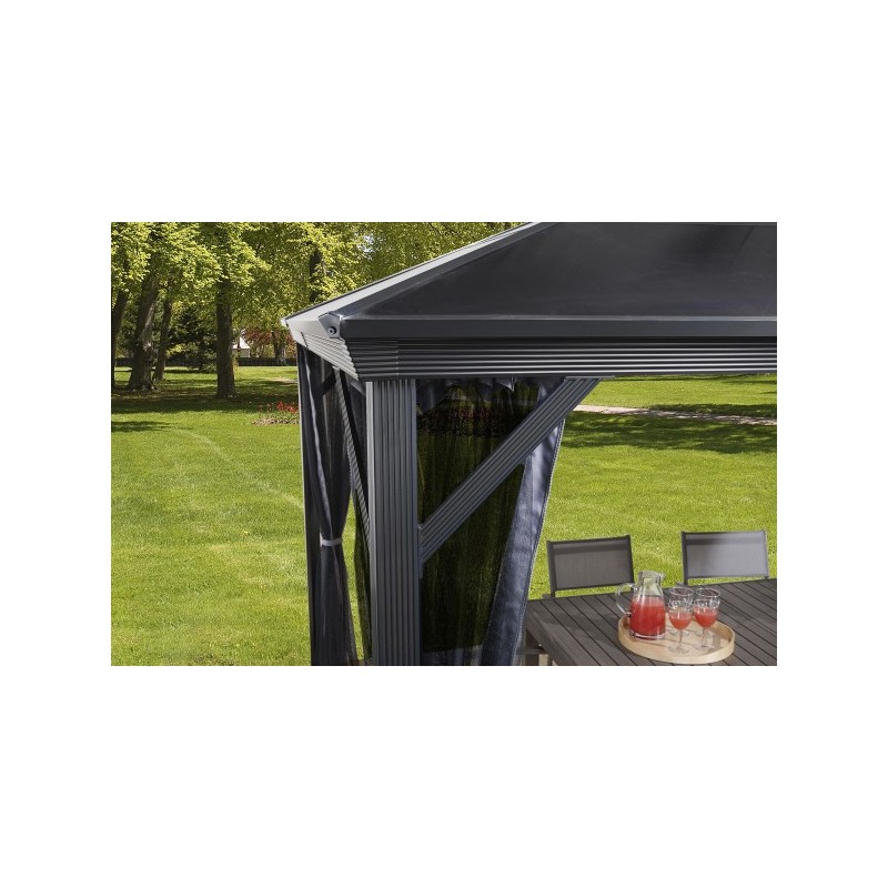 Sojag 10x12 Verona Aluminum Gazebo Kit - Dark Gray (312-9162868)