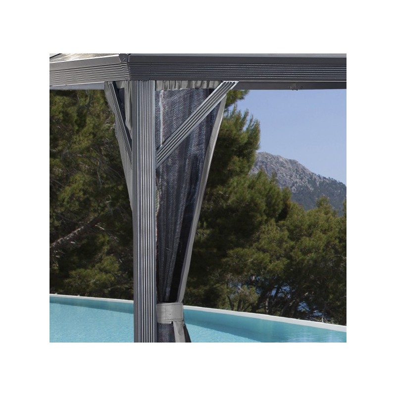 Sojag 10x12 Verona Aluminum Gazebo Kit - Dark Gray (312-9162868)