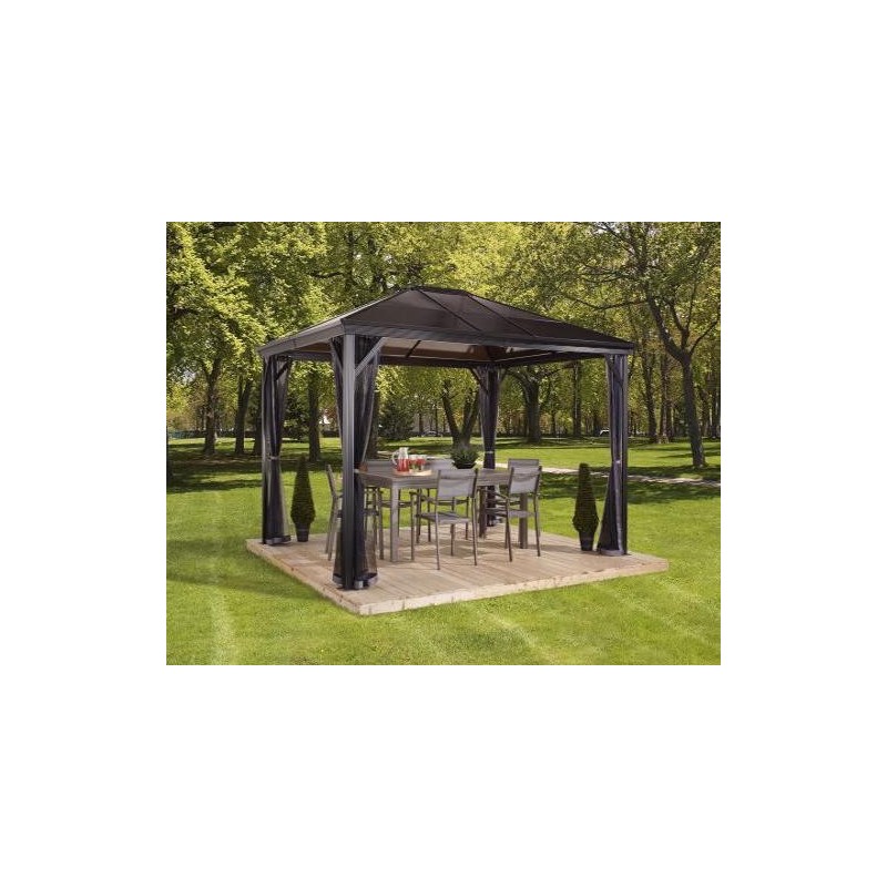 Sojag 10x12 Verona Aluminum Gazebo Kit - Dark Gray (312-9162868)