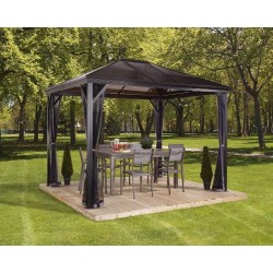 Sojag 10x14 Verona Aluminum Gazebo Kit - Dark Gray (314-9160734)