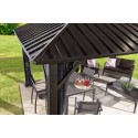 Sojag 10x14 Genova Aluminum Gazebo Kit - Dark Brown (500-9165043)