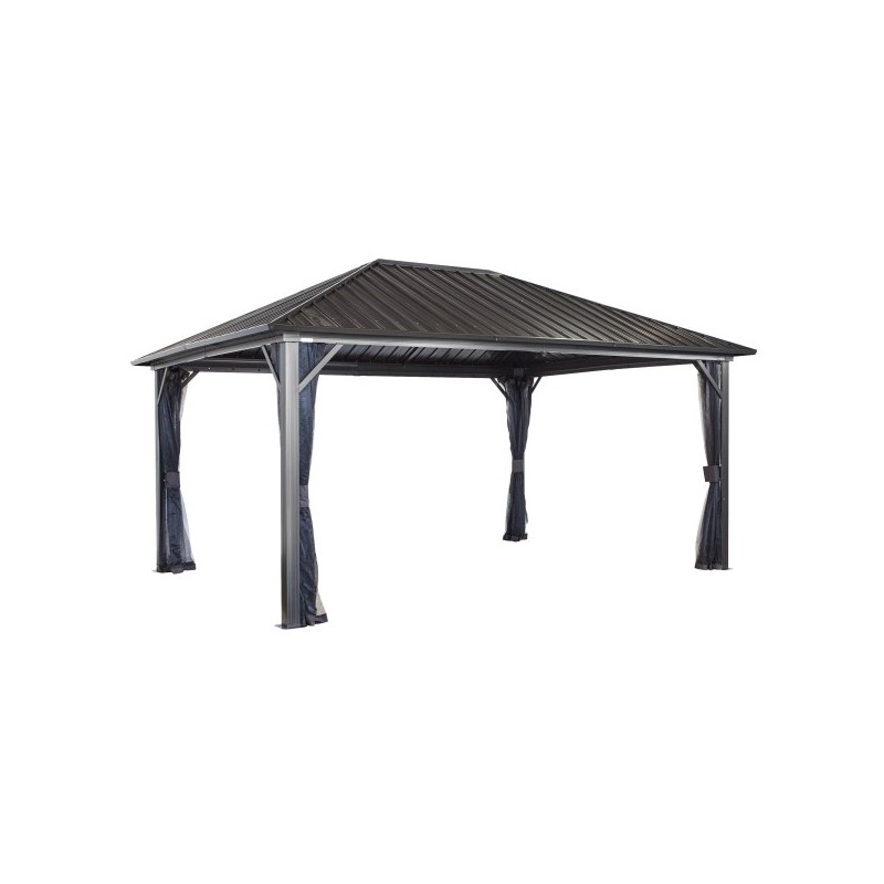 Sojag 12x16 Genova Aluminum Gazebo Kit - Dark Brown ( 500-9165852)
