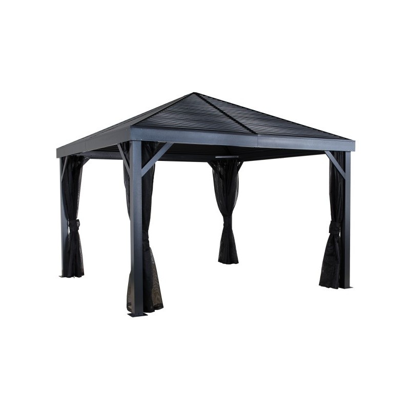 Sojag 12x12 South Beach Aluminum Gazebo Kit - Light Gray (500-8162769)